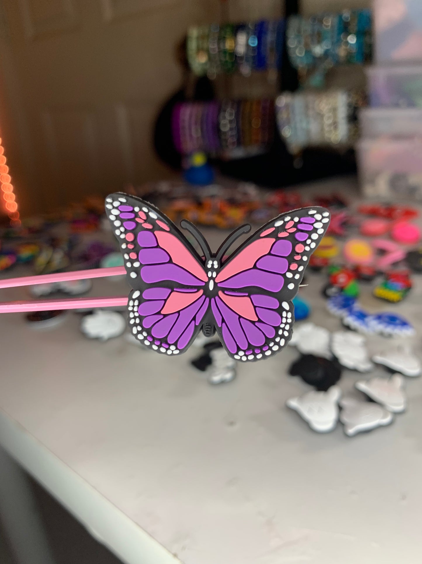 J4) PURPLE BUTTERFLY